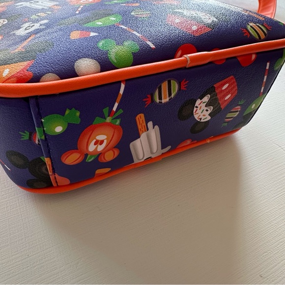 Disney Loungefly Mickey Halloween treats crossbody purse bag orange‎ & purple - Picture 6 of 14